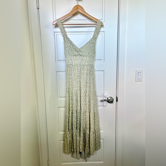 SOLD! ✨ Light Olive Green Daisy Maxi Dress by Mahina Hawaii - Picture 6 of 6